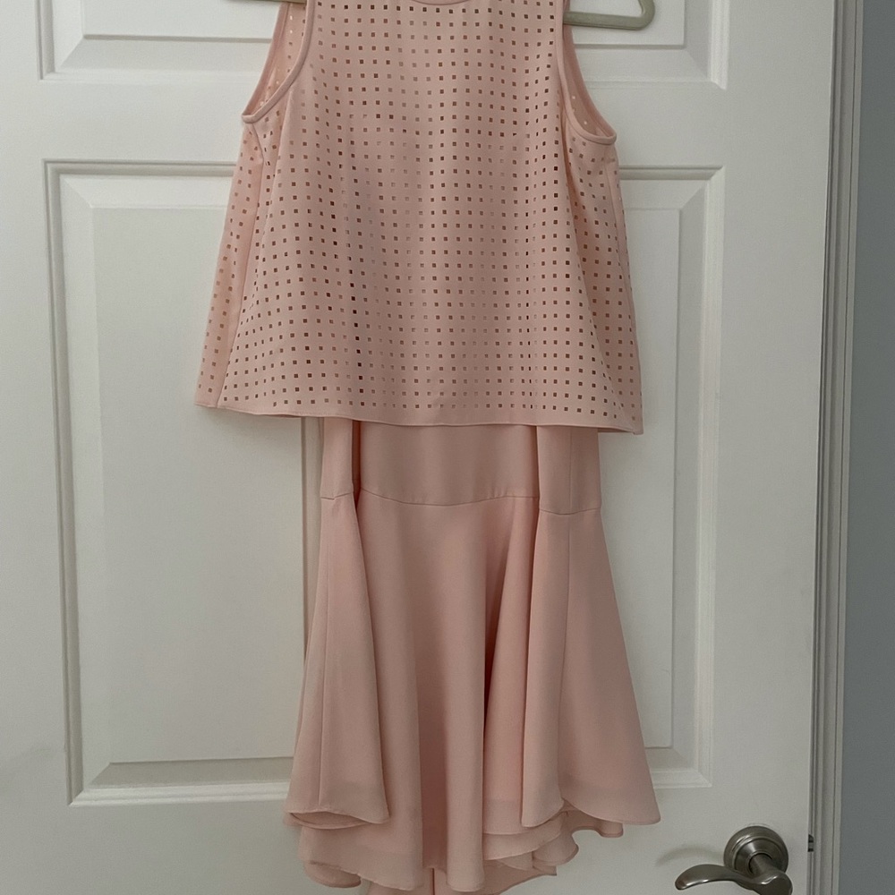 Tibi 2 piece lt peach dress